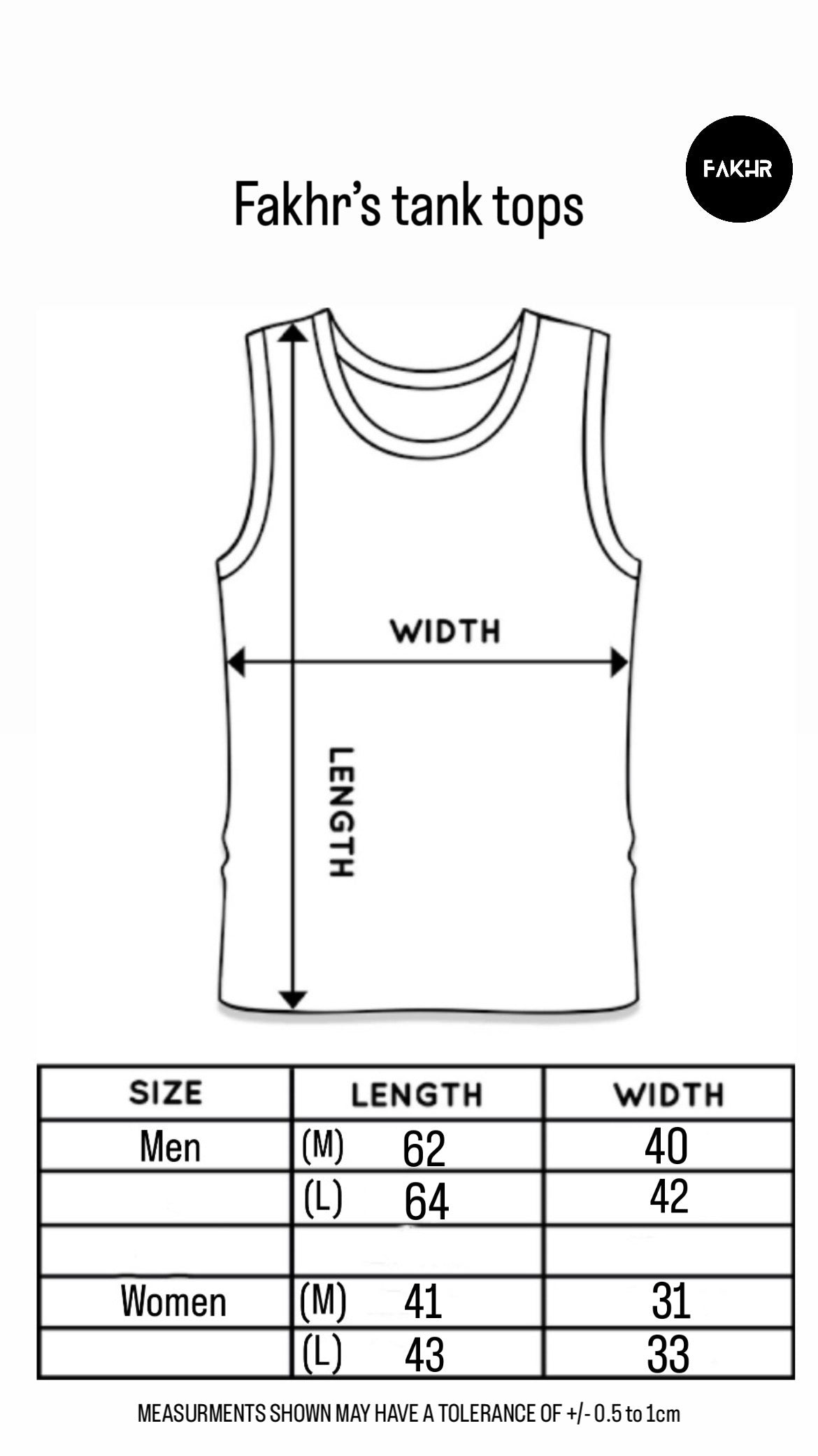 Fakhr’s tank top (women)