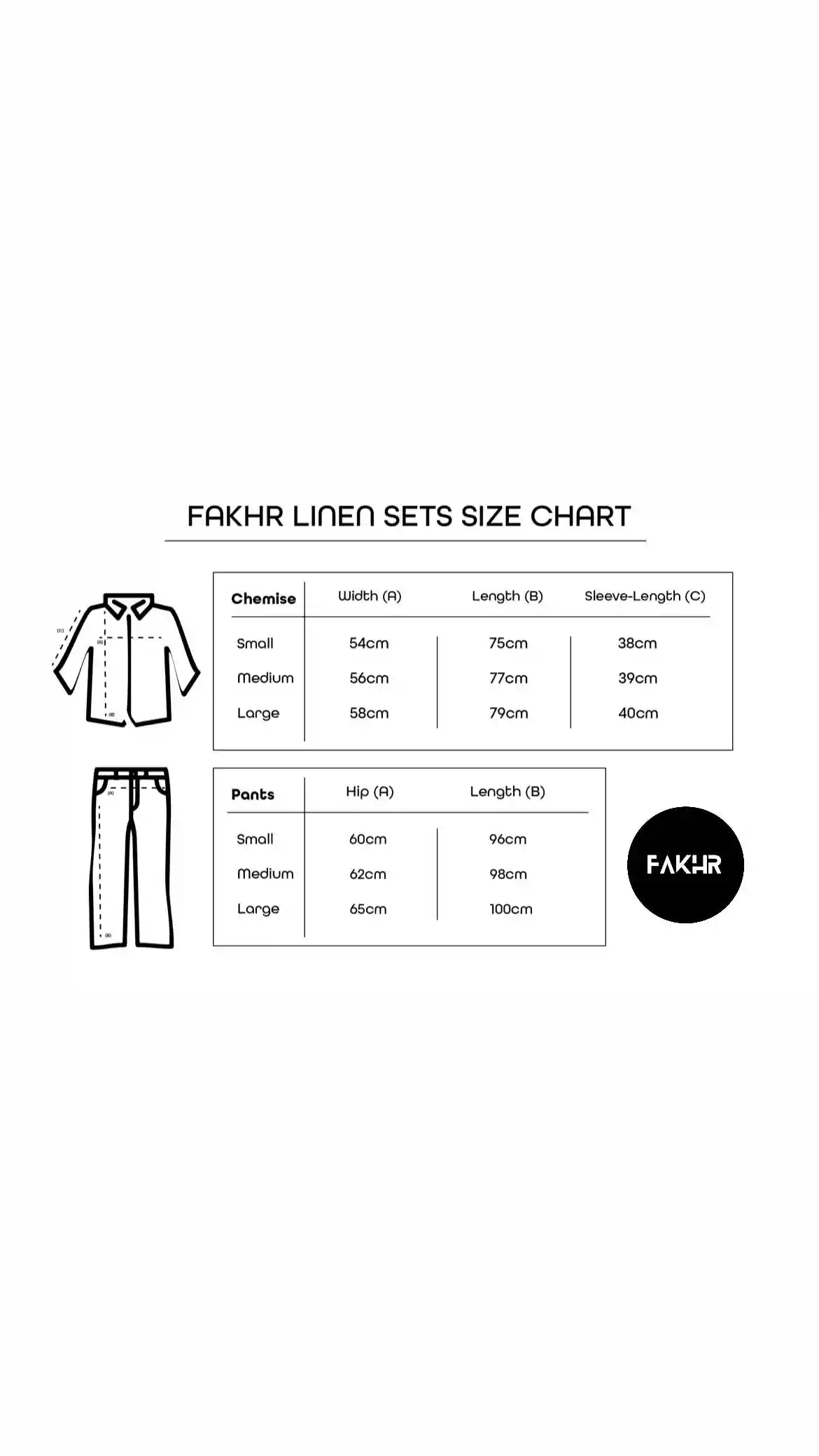 Fakhr’s linen ( Chemise - Pants )